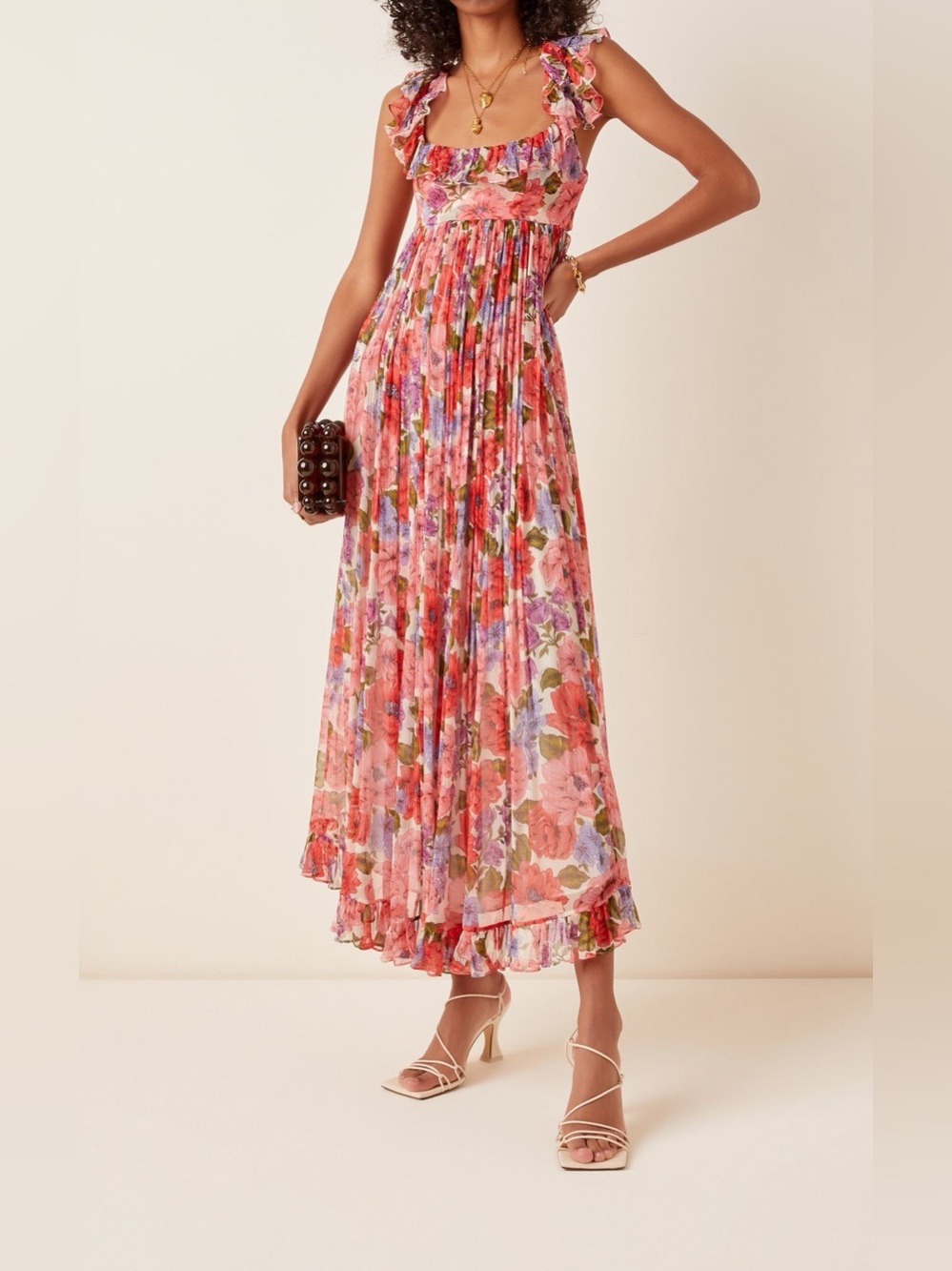 Zimmermann Poppy Frilled Midi Dress